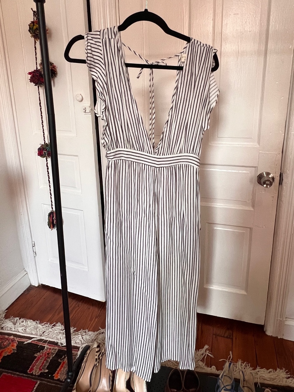 Saltwater LUXE Striped V-Neck Wide-Leg  Jumpsuit